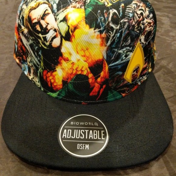 Aquaman Sublimated Snapback Hat OSFM - Picture 1 of 5